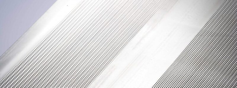 Detail einer Siebperforation